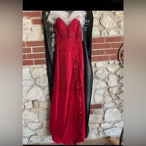 Stunning Ruby Red Ellie Wilde Formal Dress.